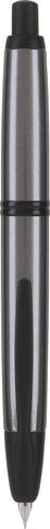 PILOT Vanishing Point Collection Refillable & Retractable Fountain Pen, Gun Metal Gray Barrel with Matte Black Accents, Blue Ink, Fine Nib (60583)
