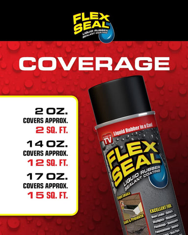 Flex Seal, 14 oz, Blue, Stop Leaks Instantly, Waterproof Rubber Spray On Sealant Coating, Perfect for Gutters, Wood, RV, Campers, Roof Repair, Skylights, Windows, and More