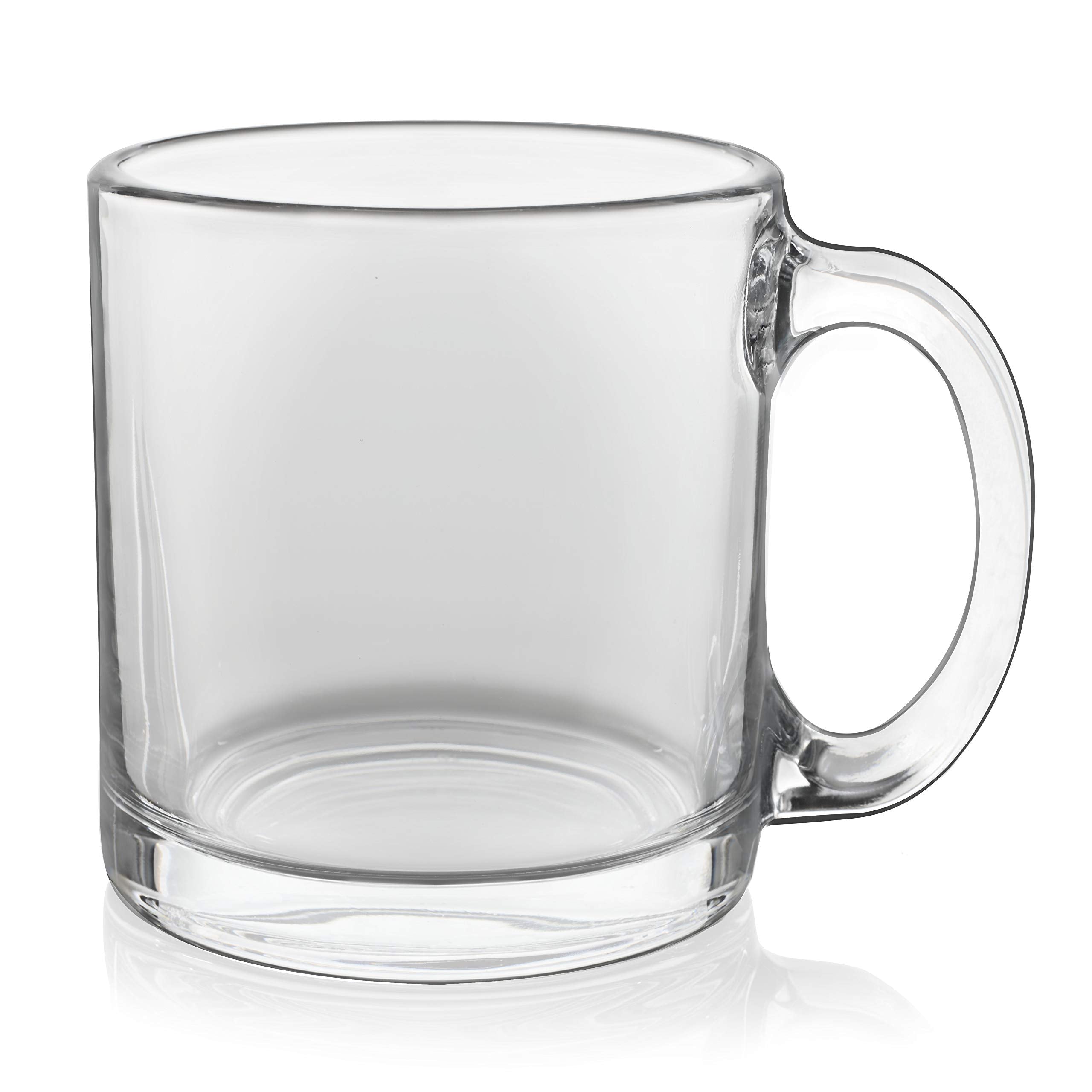 Libbey Robusta Glass Mugs, Set of 4,13 ounce