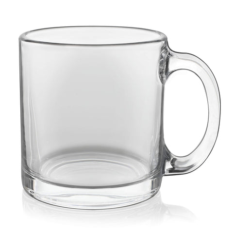 Libbey Robusta Glass Mugs, Set of 4,13 ounce