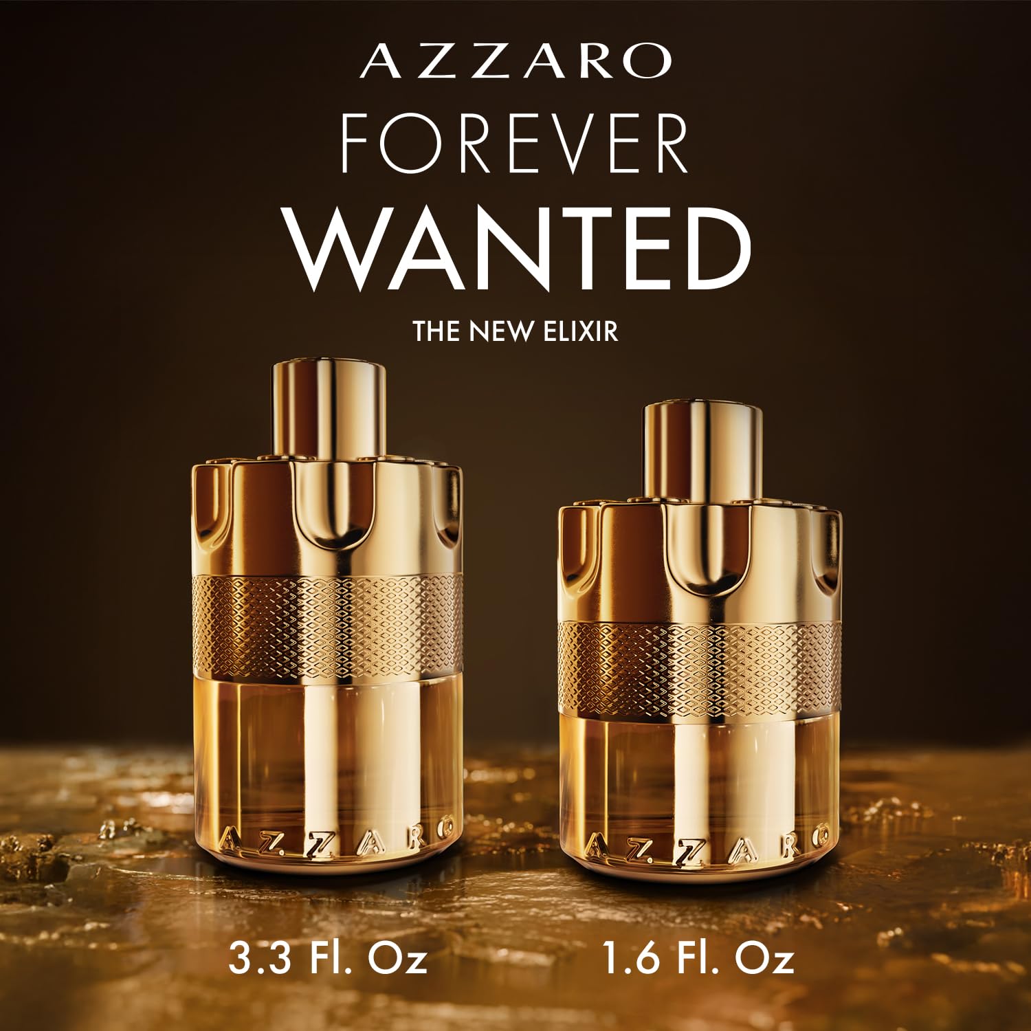 Azzaro - Forever Wanted Elixir - Mens Cologne - With Notes of Raspberry, Cardamom, and Leather Accord - 3.4 Fl Oz