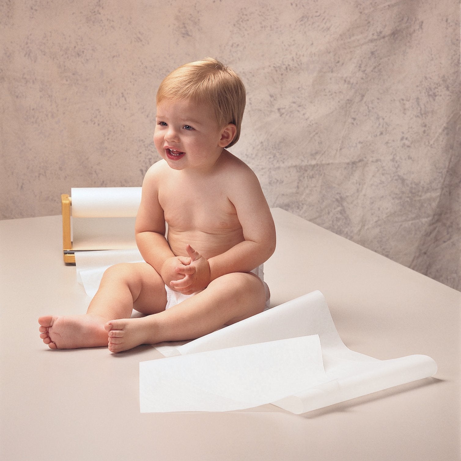 PACON Changing Table Paper Roll, White, 14-1/2" x 225', 1 Roll (1615)