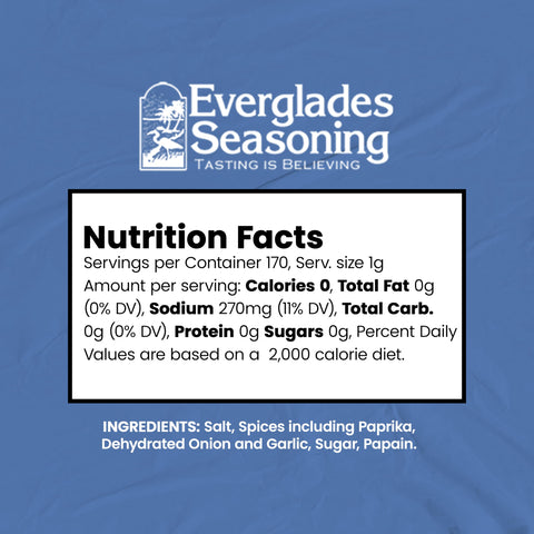 Everglades Fish & Chicken Seasoning - For Shrimp, Fish, Crab, Lobster, Poultry - 6 oz