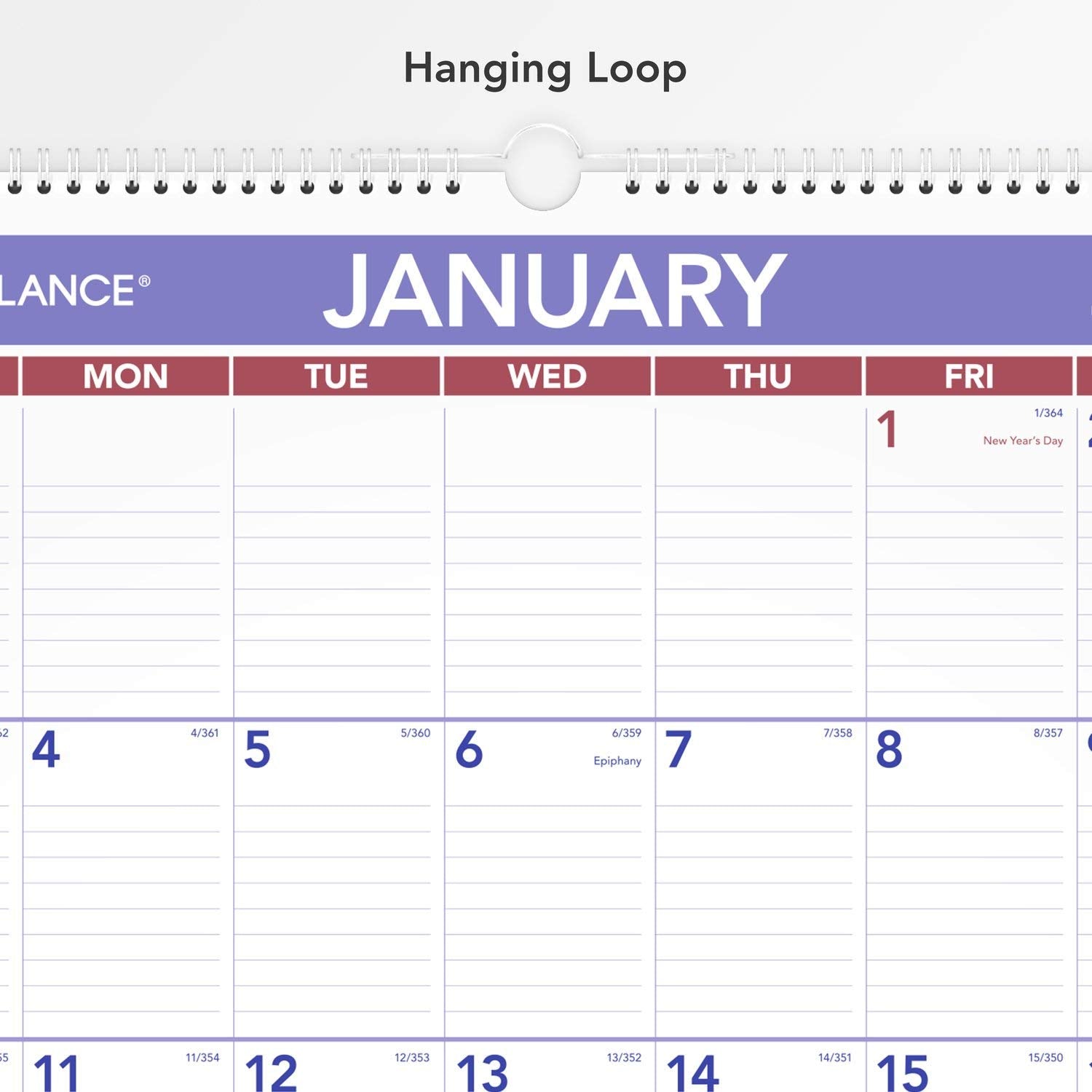 2021 Wall Calendar by AT-A-GLANCE, 15-1/2" x 22-3/4", Large, Monthly, Wirebound (PM32821)