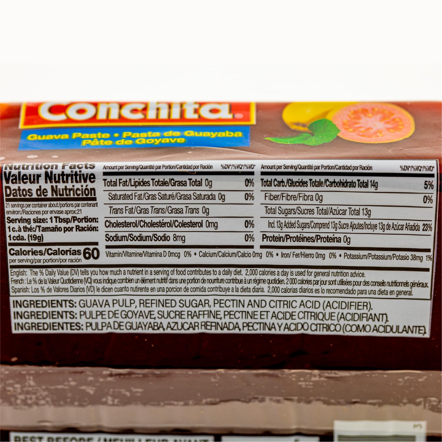 Conchita Guava Paste, 14.1 oz - Authentic Caribbean Flavor, Versatile Guava Spread for Snacks and Treats (Pack of 1)