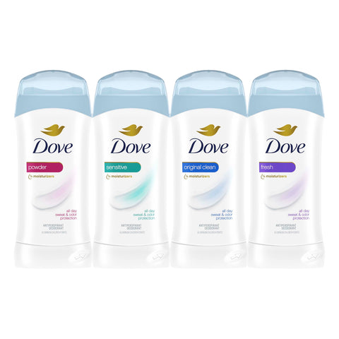 Dove Invisible Solid Antiperspirant Deodorant Stick Sensitive for Women, For 48H Underarm Sweat & Odor Protection 2.6 oz
