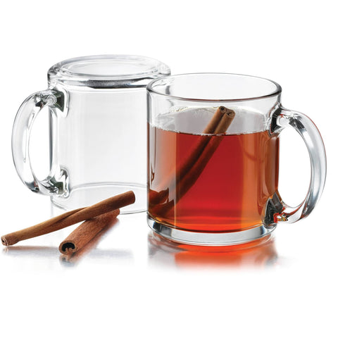 Libbey Robusta Glass Mugs, Set of 12