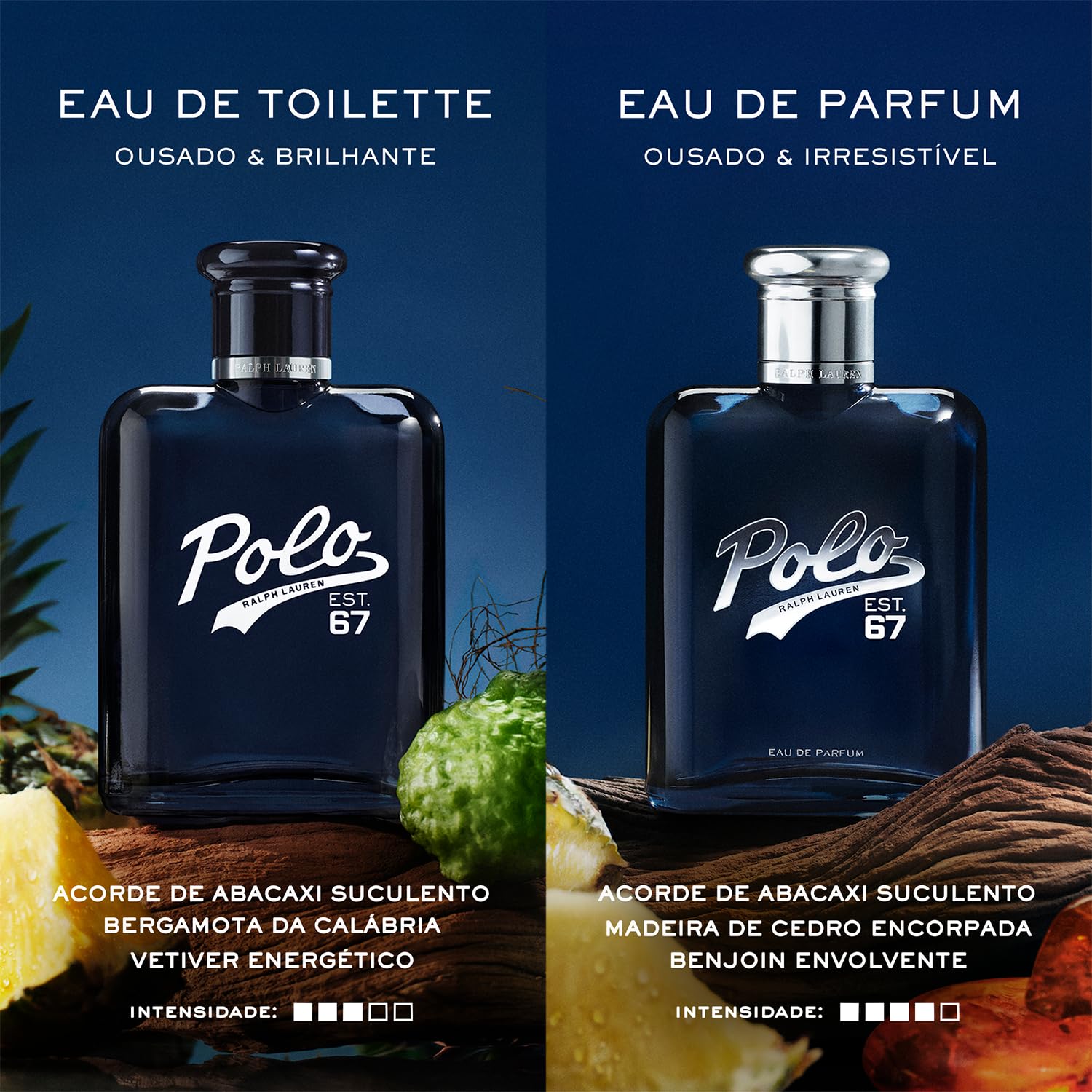 RALPH LAUREN FRAGRANCES Polo 67 - Eau de Toilette - Cologne for Men - Woody & Solar Scent - With Pineapple, Bergamot, & Vetiver - 4.2 Fl Oz