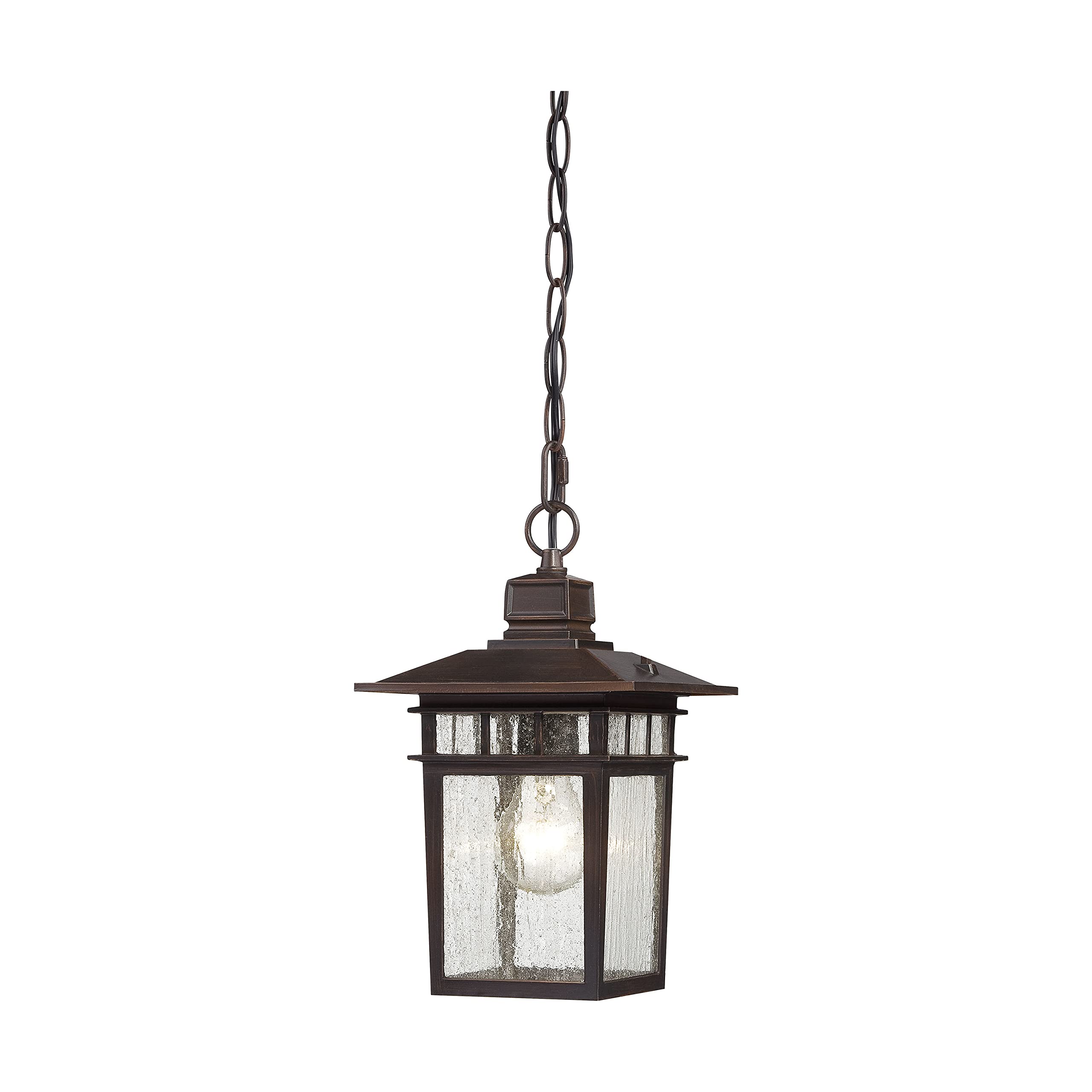 Nuvo Lighting 60/4955 Traditional One Light Hanging Lantern from Cove Neck collection in Bronze/Dark finish