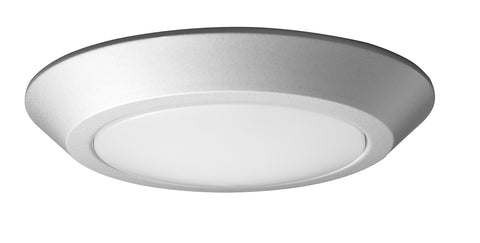 Nuvo 62/1162 One Light Flush Mount, 7 inch Diameter, Brushed Nickel