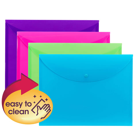 Smead Project Envelope, Snap Closure, Top Load, Letter Size (4, Assorted)