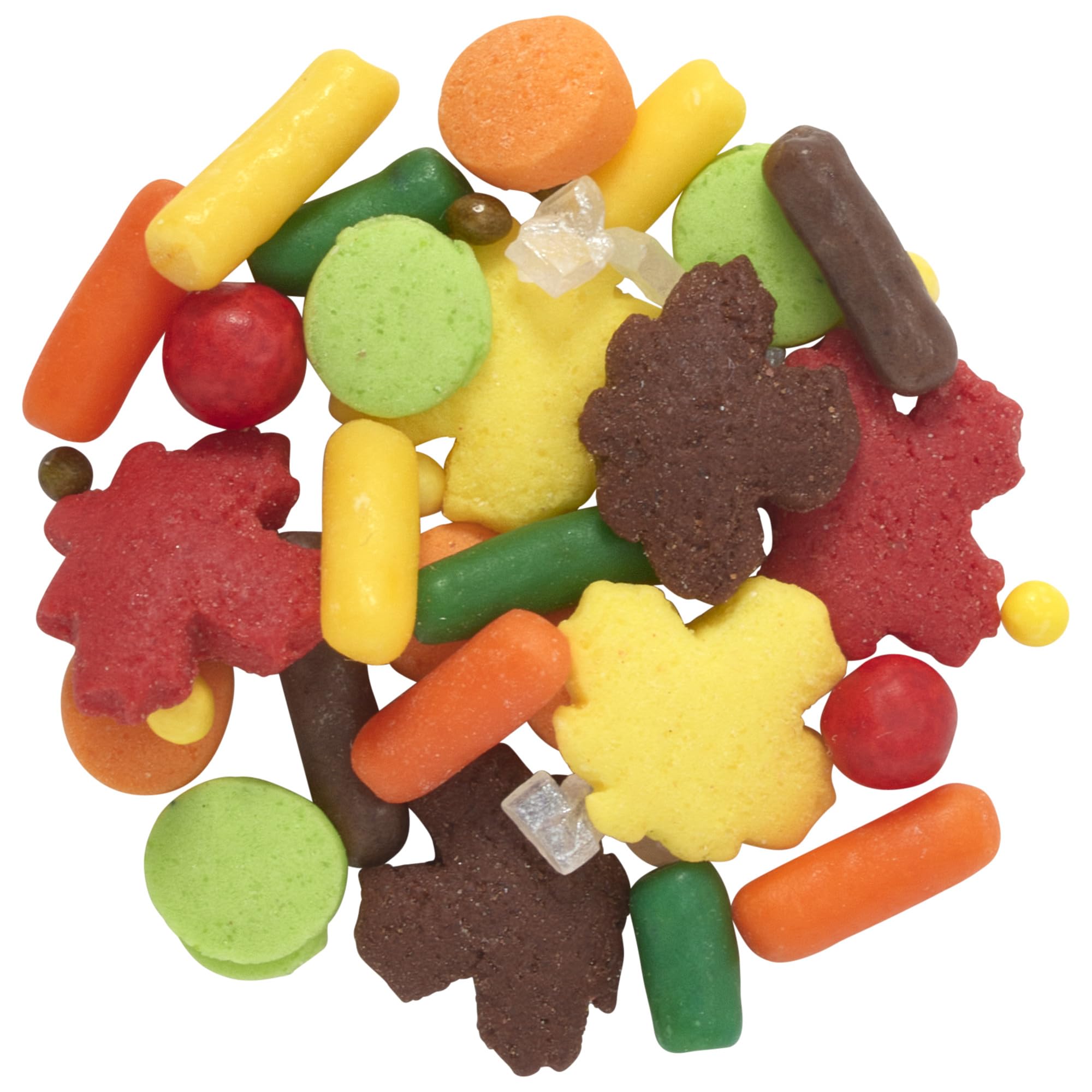 DecoPac Autumn Fusion Mix Sprinkles, 26oz, Shaped Candy Sprinkles in Handheld Container, Edible Decorations For Celebration Cakes, Cupcakes, Cookies and Donuts