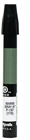 The Original Chartpak AD Marker, Tri-Nib, Warm Gray 7, 1 Each (P197)