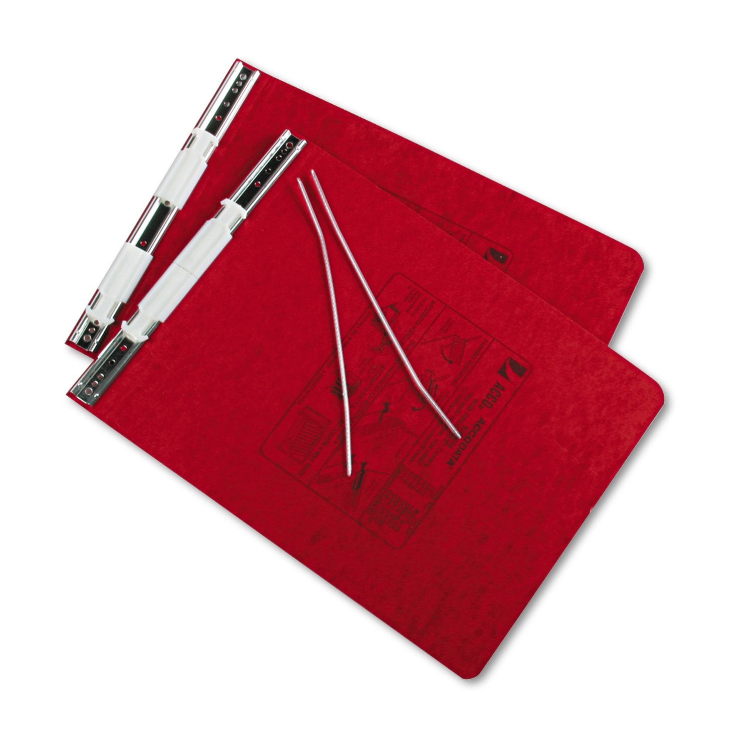 ACCO PRESSTEX Covers with Hooks, Unburst, 9 1/2" x 11" Sheets, Executive Red (54119)