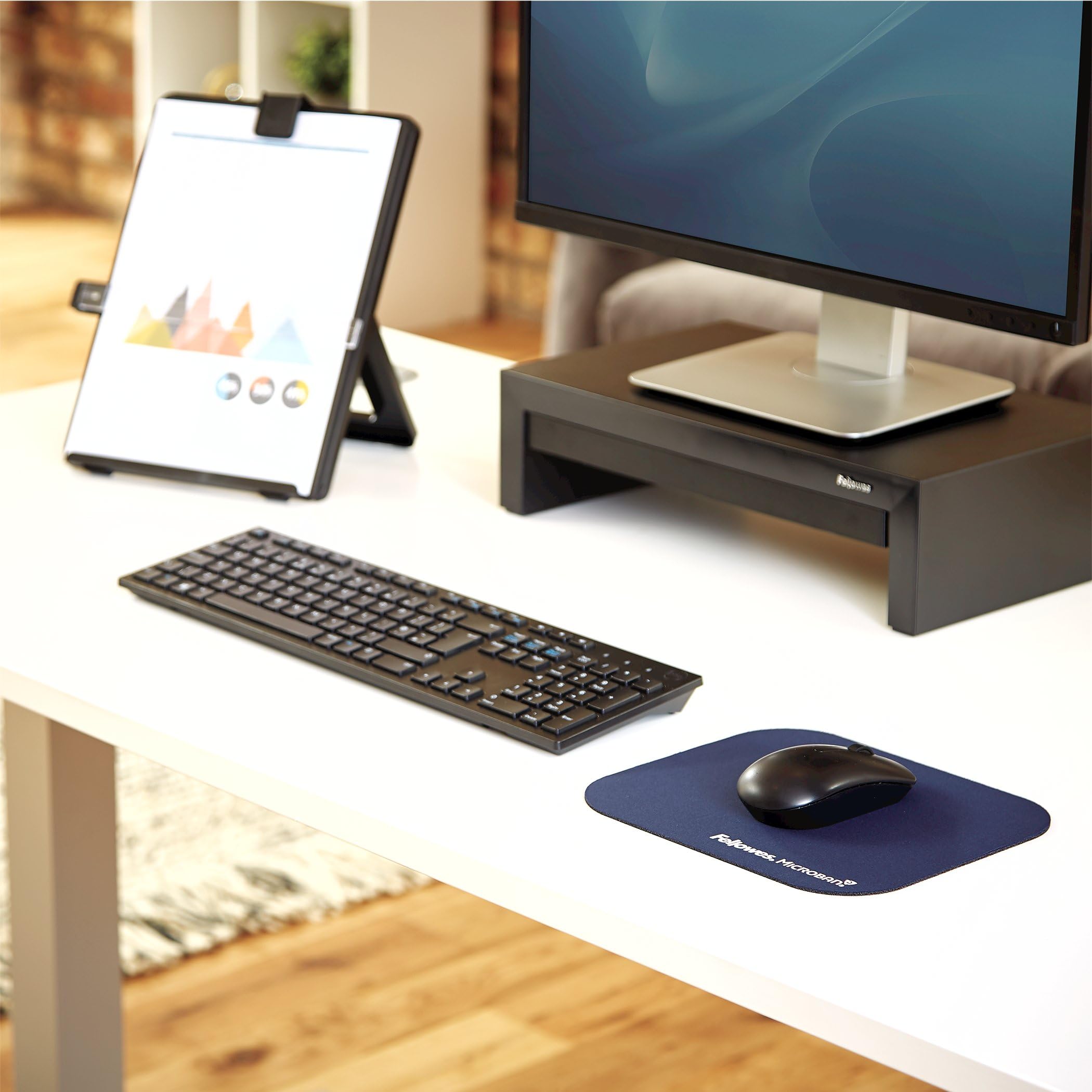 Fellowes Mouse Pad with Microban, Blue (5933801)
