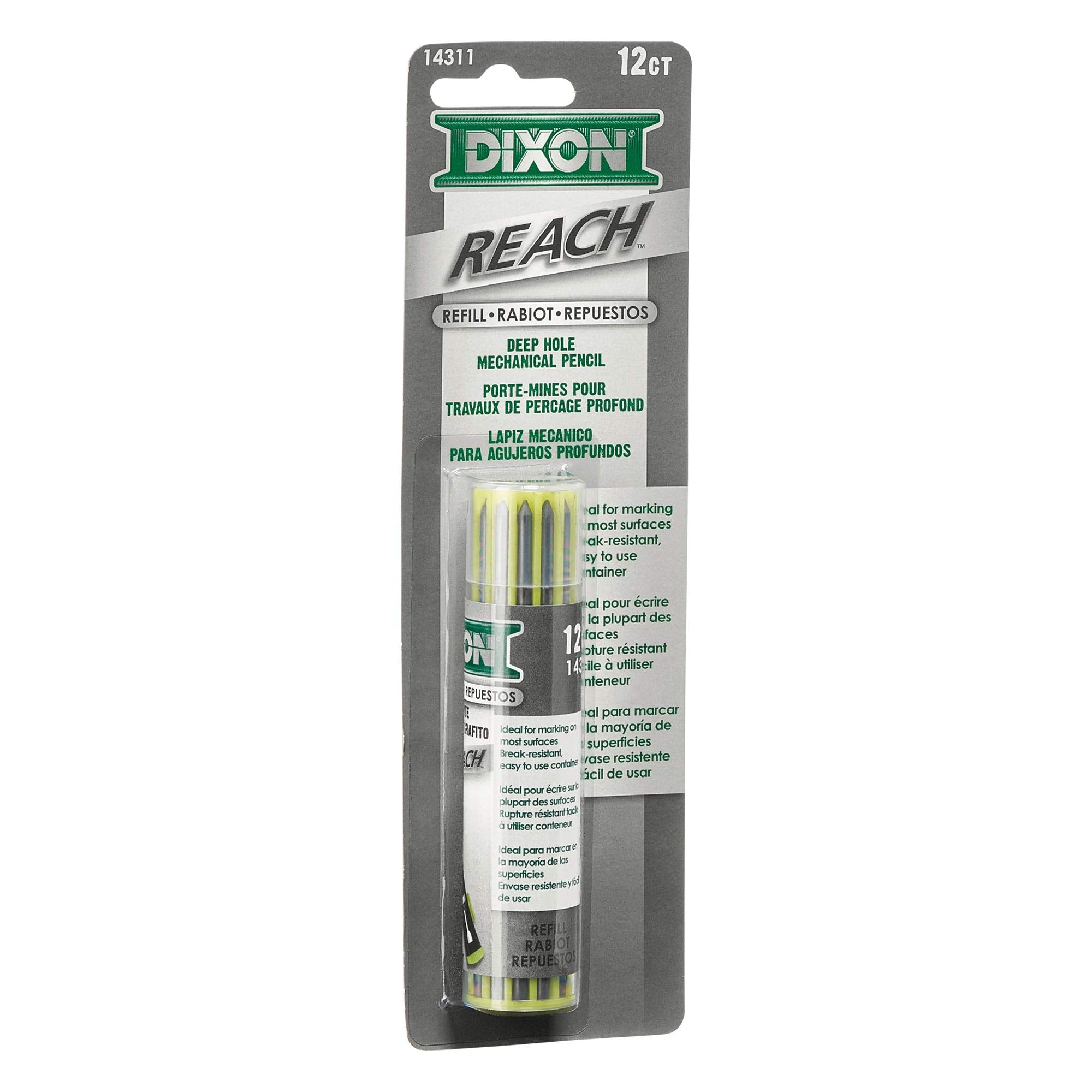 Dixon Industrial Reach- Lead Refills for Deep Hole Mechanical Pencils, (14311)