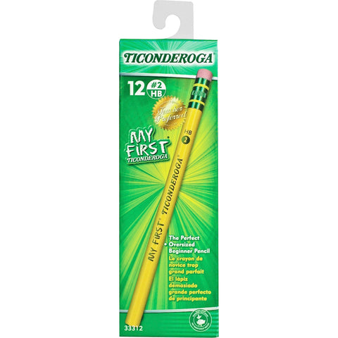 Ticonderoga My First Tri-Write Wood-Cased Pencils (36 Count) and Ticonderoga My First Wood-Cased Pencils (12 Count)