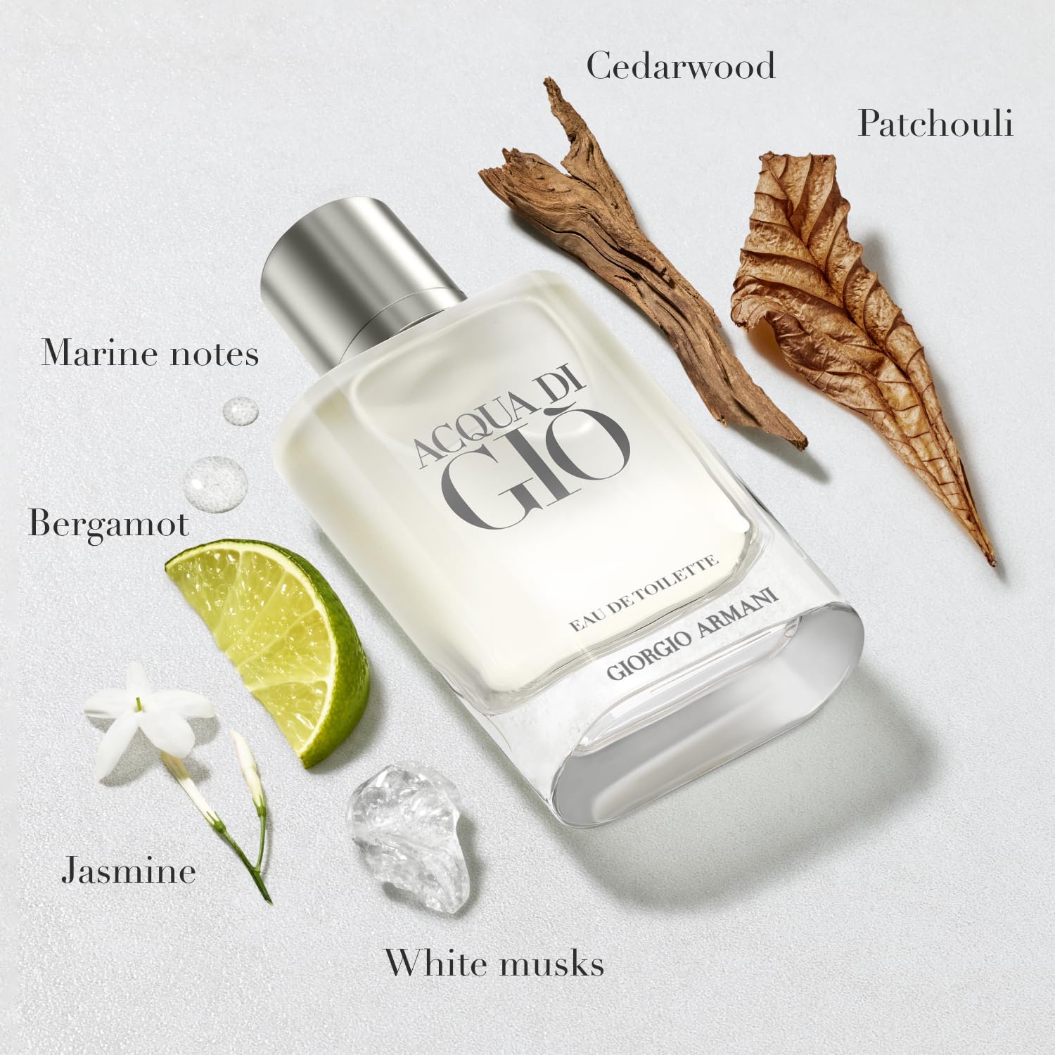 Armani beauty - Acqua di Gio - Eau de Toilette - Cologne for Men - Long Lasting Fragrance with Bergamot notes, Jasmine, White Musks, Patchouli & Cedarwood – 1.6 Fl Oz