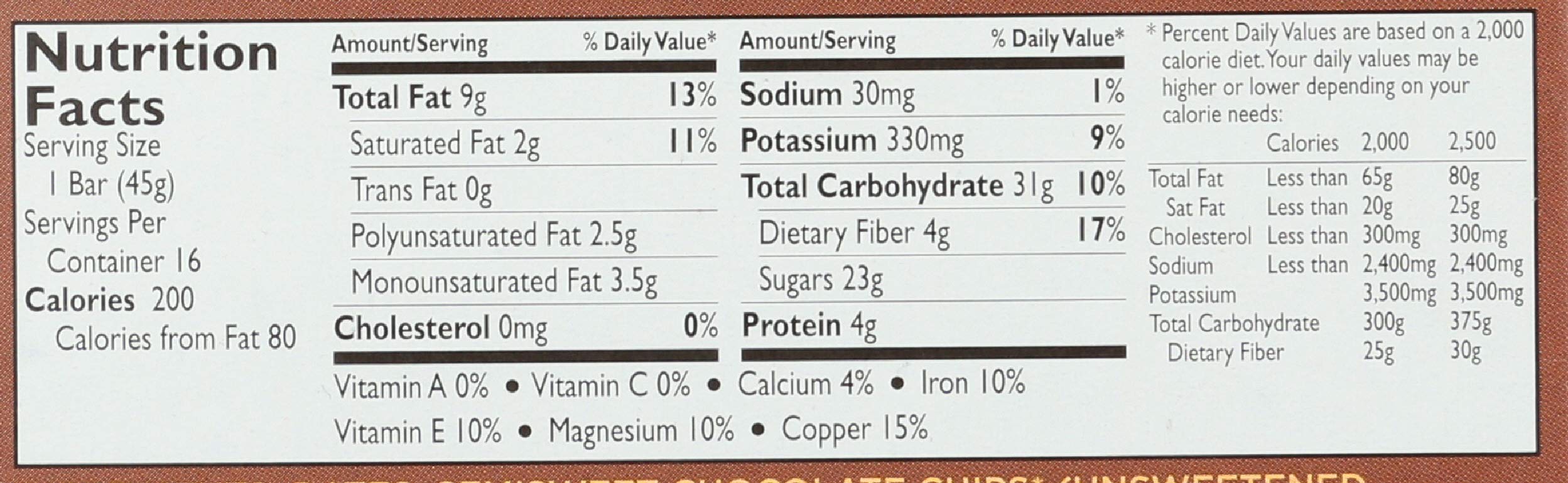 Larabar Gluten Free Bar, Chocolate Chip Brownie, 1.6 oz Bar, Whole Food Gluten Free Bars, Dairy Free Snacks