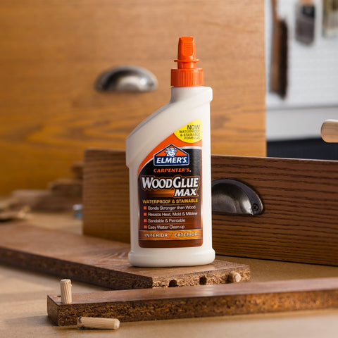Elmer's Carpenter's Wood Glue Max, Interior and Exterior, 16 Ounces