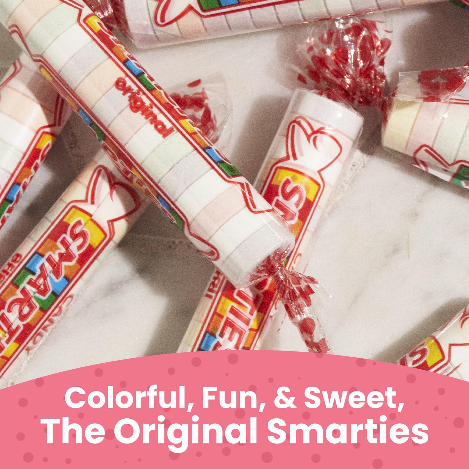 Smarties Candy Bulk Rolls Original Flavor - Gluten & Vegan Free - Classic Sweetness From Family Owned Company Since 1949, Peanut & Dairy Free - Perfect Halloween Candy - 5 oz Bag (Pack of 3)