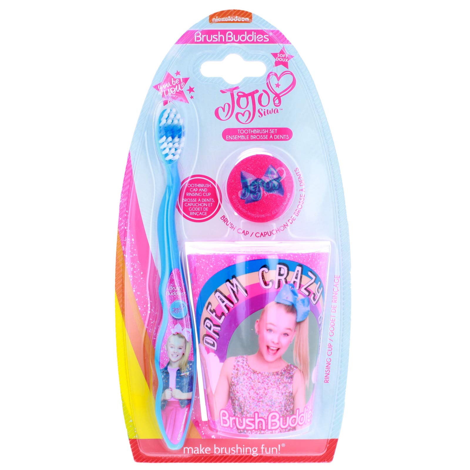 4SGM JoJo Pink Toothbrush Set, Multi