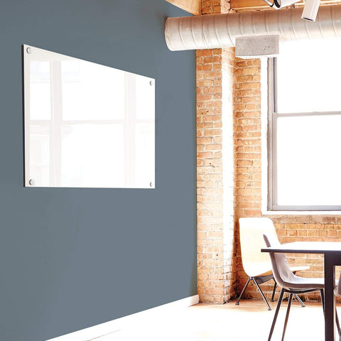 Quartet Dry Erase Board, Magnetic Whiteboard 6' x 4', Glass Board for Wall, Infinity, Brilliance White (G27248W)