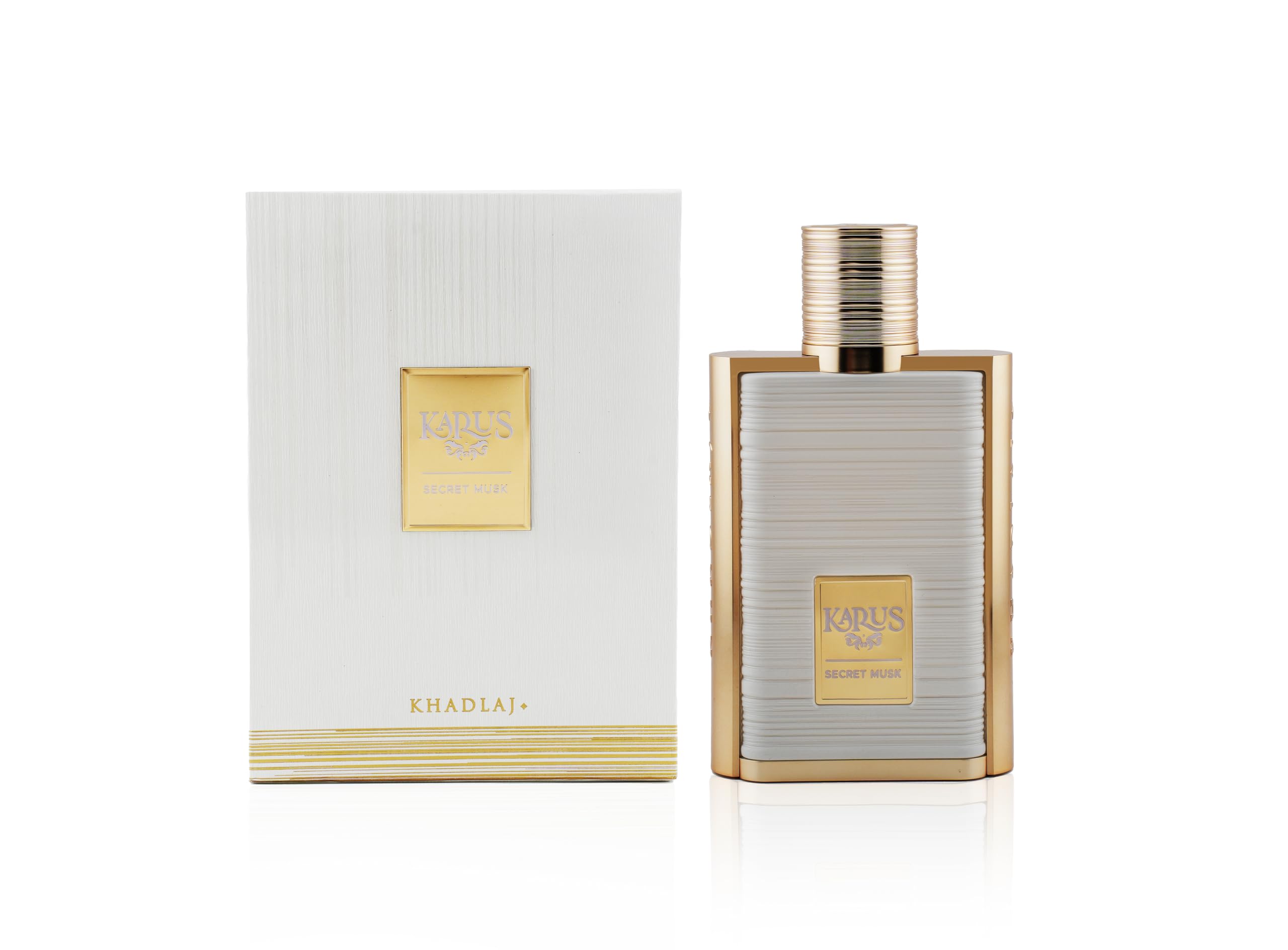 KHADLAJ PERFUMES Karus Secret Musk Eau de Parfum Spray for Unisex, 3.4 Ounce