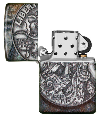 Zippo Pirate Coin 540 Color Pocket Lighter