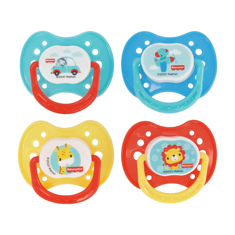 4-Pack Orthodontic Pacifiers, Non Stop Fun, BPA Free, 0+ Months FD51244