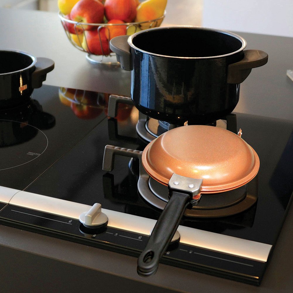 Pancake Copper Pans 8" Non-Stick Flip Pancake Copper Pan