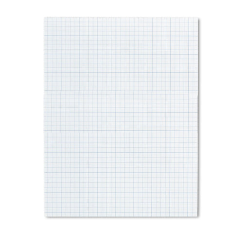 TOPS Cross Section Pad, 1 Pad, 4 Squares/Inch, Quadrille Rule, Letter Size, White, 50 Sheets/Pad, 1 Pad (35041)
