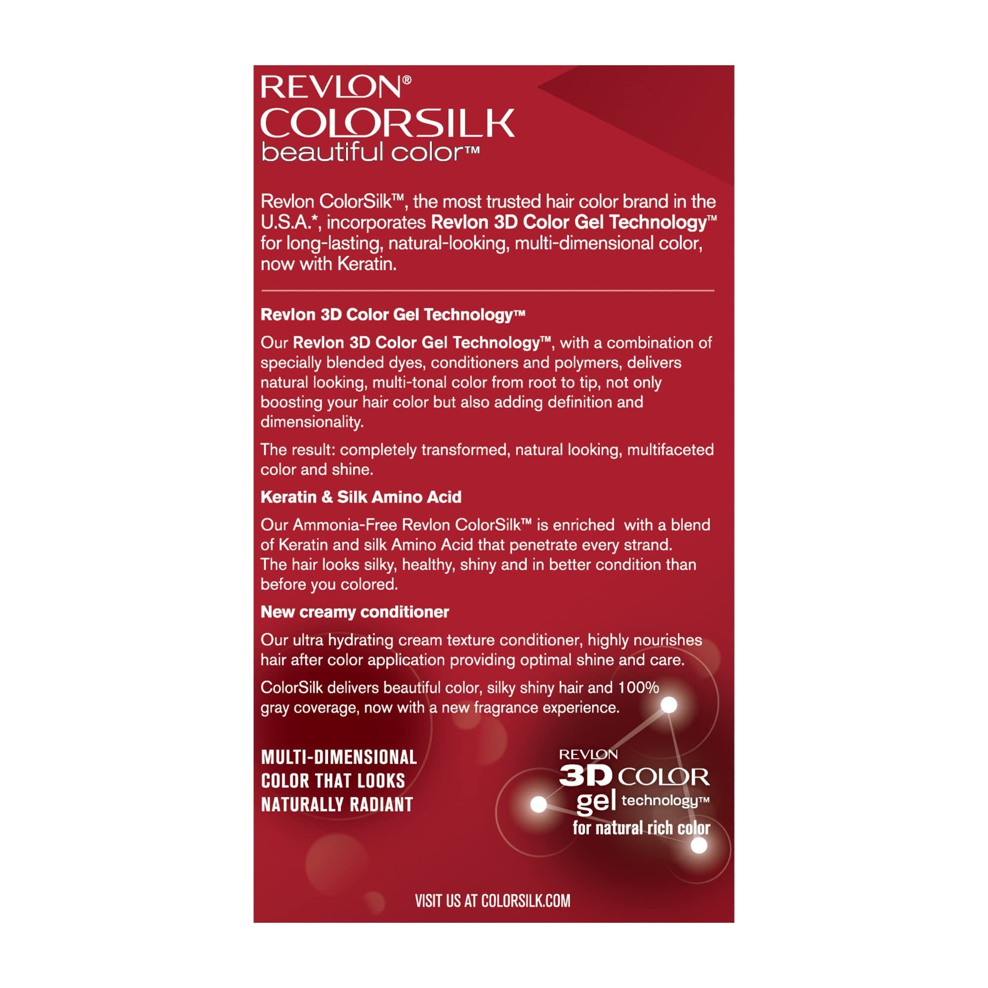 Revlon Colorsilk Hair Color 60 Dark Ash Blonde, Pack of 3