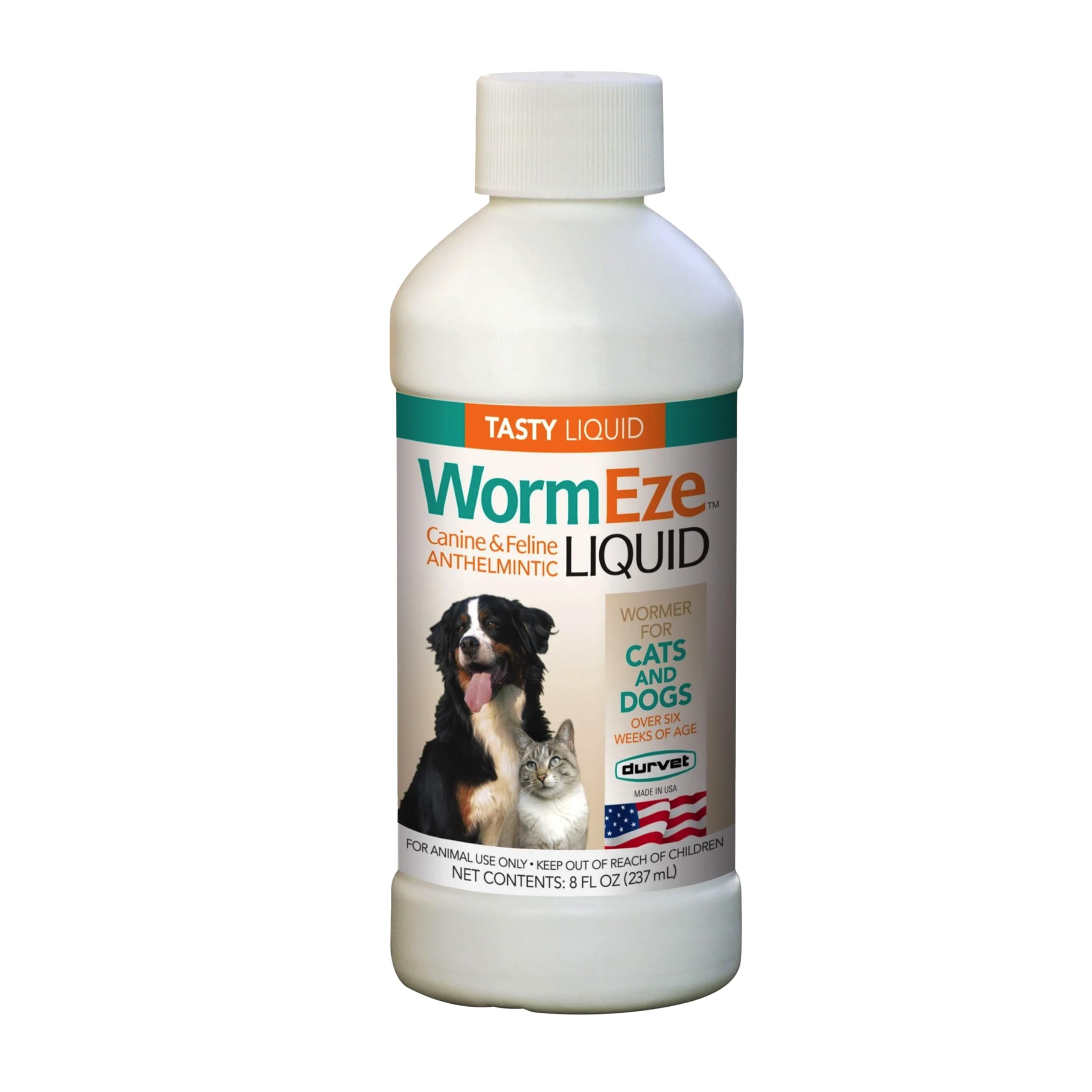 Durvet WormEze Liquid Canine & Feline Antihelmintic, 8 oz