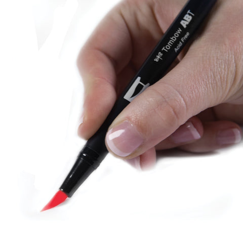 Tombow Dual Brush Pen Art Marker, 845 - Carmine, 1-Pack