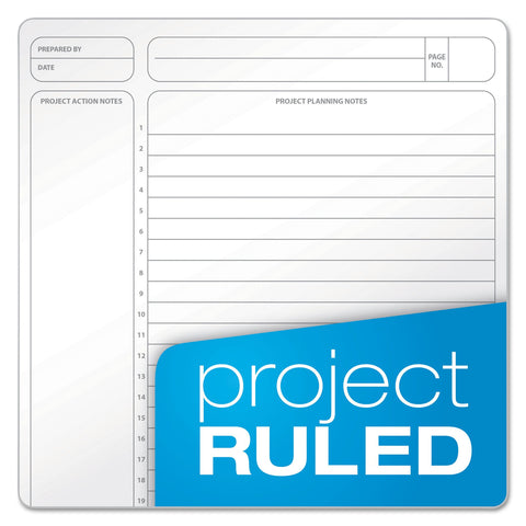 Ampad 20816 Gold Fibre Wirebound Writing Pad w/Cover, 9 1/4 x 7 1/4, White, Green Cover