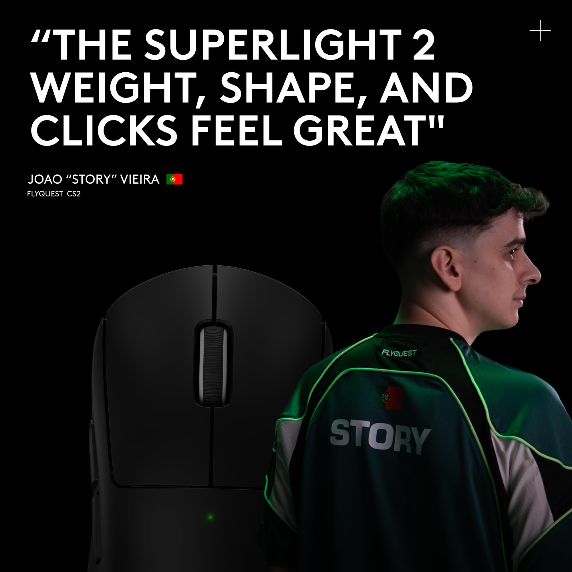Logitech G PRO X Superlight 2 Wireless Gaming Mouse, 60g Pro-Grade with 5 Programmable Buttons, 44k DPI Sensor, 8kHz Report Rate, USB-C Charging for PC/Mac - Black