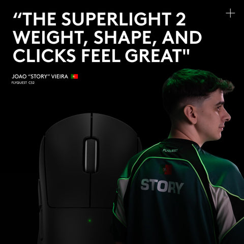 Logitech G PRO X Superlight 2 Wireless Gaming Mouse, 60g Pro-Grade with 5 Programmable Buttons, 44k DPI Sensor, 8kHz Report Rate, USB-C Charging for PC/Mac - Black