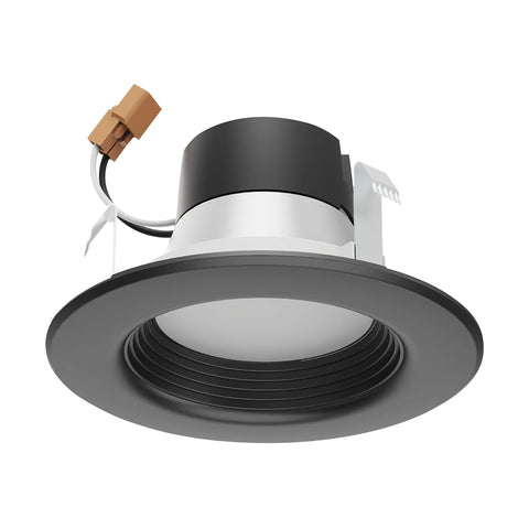 Satco Led Color Selectable Downlight Retrofits, Part Number S11832, 7 Watt; Downlight; 4 Inch; Cct Selectable; 120 Volts; Dimmable; Black Finish for Industrial and Commercial Use (16 LED Downlights)