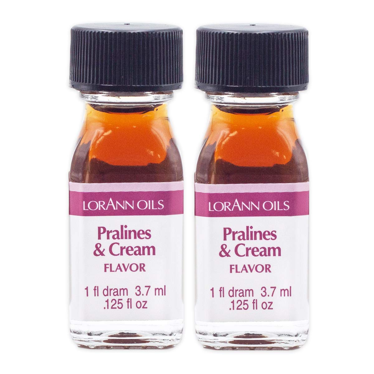 LorAnn Oils Super Strength Flavoring - Used For Candy Making, Flavoring, Baking, Hard Candy, & Flavor Oils - Bold, Natural Flavors 4X Stronger Than Extracts - Pralines & Cream, 0.125 fl oz