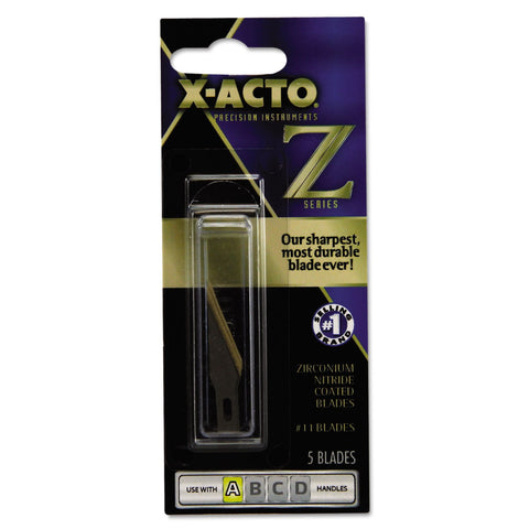 X-ACTO XZ211W Z Series #11 Replacement Blades, 5/Pack (EPIXZ211W)