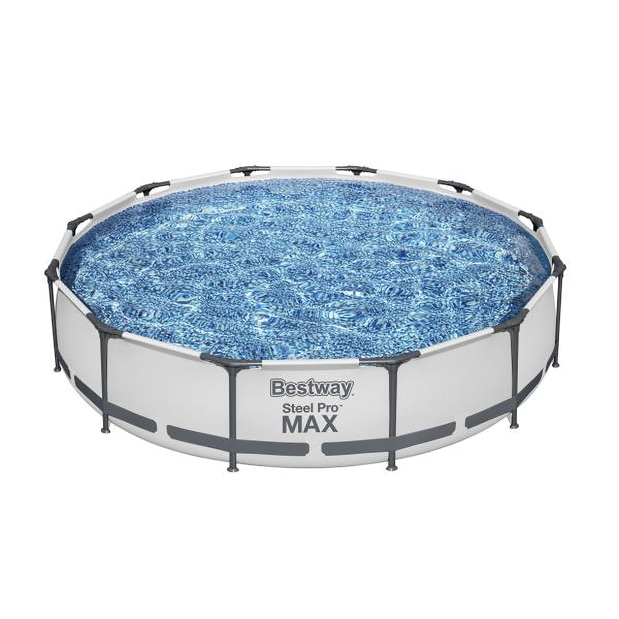 Bestway Steel Pro MAX Above Ground Swimming Pool (12' x 30") | Round Outdoor Backyard Family Pool with Tritech® Puncture-Resistant Liner | Easy Setup | Includes Filter Pump for Clean, Clear Water