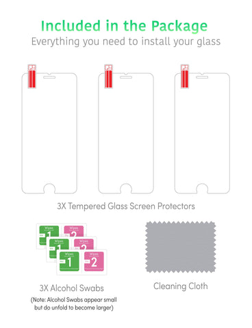 TalkWorks Tempered Glass Screen Protector for iPhone SE3/SE2/8/7/6S/6 - Case Compatible, Anti-Glare, Smudge & Crack Proof, Ultra Thin (Pack of 3)