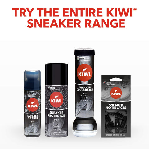 KIWI Sneaker No-Tie Shoe Laces, Blue N' White, One Size Fits All, 1 Pair
