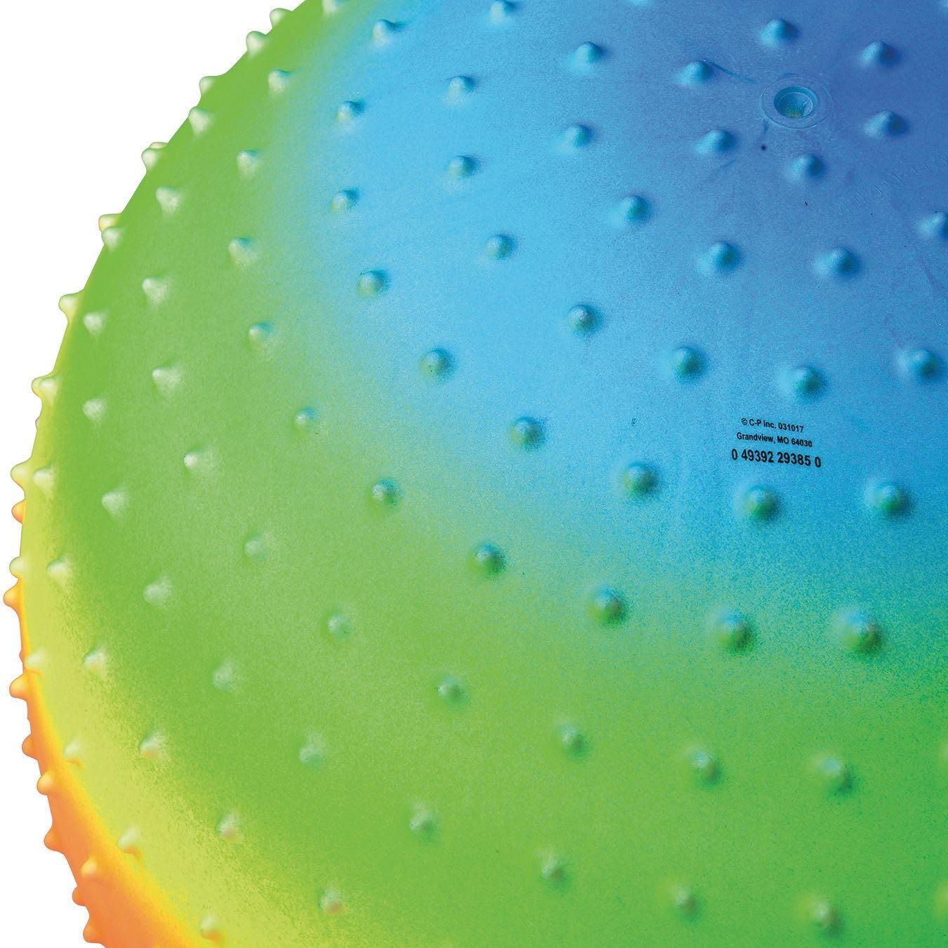 Jumbo Large Rainbow PVC Knobby Playground Ball (1)