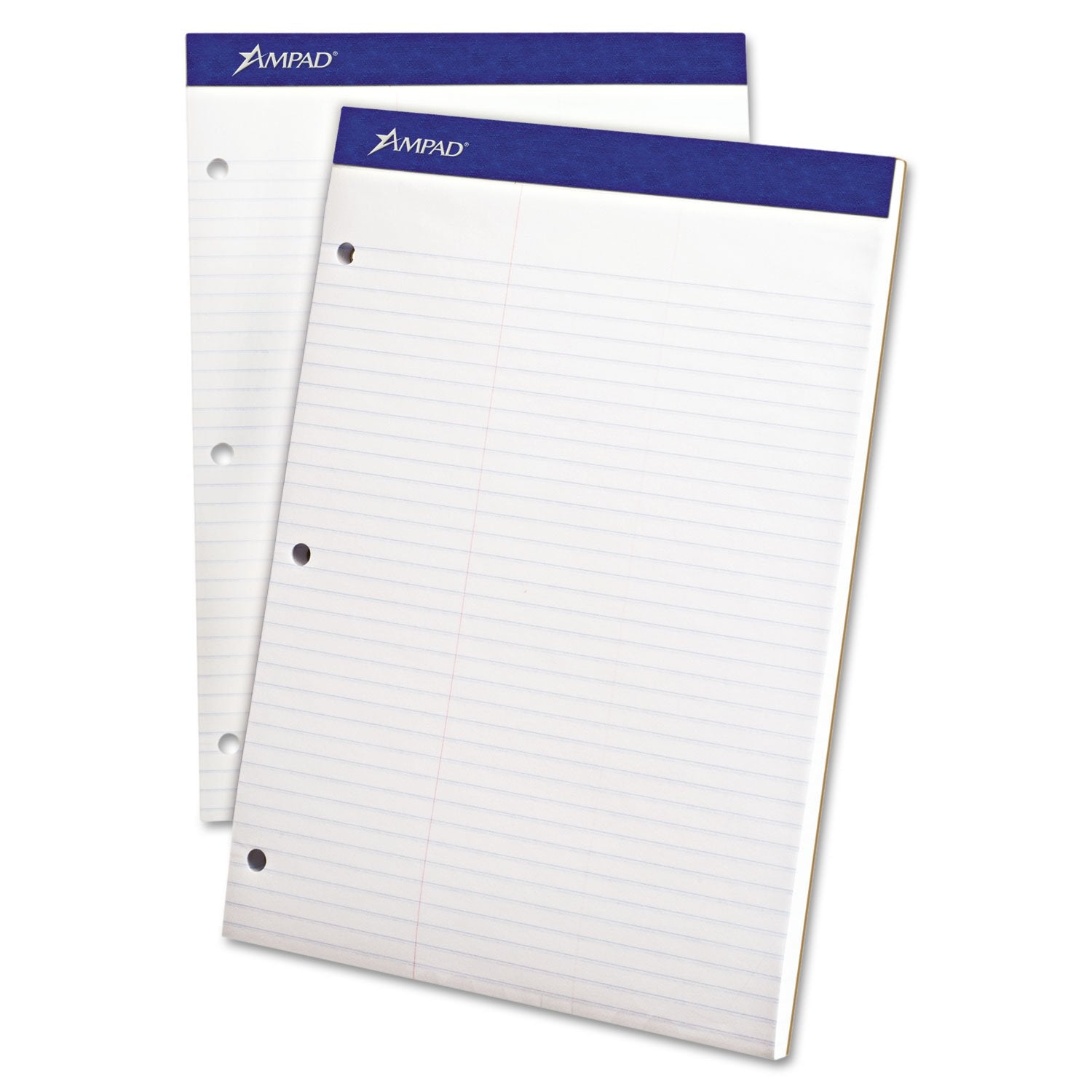 Ampad 20345 Double Sheets Pad, Law Rule, 8 1/2 x 11 3/4, White, 100 Sheets