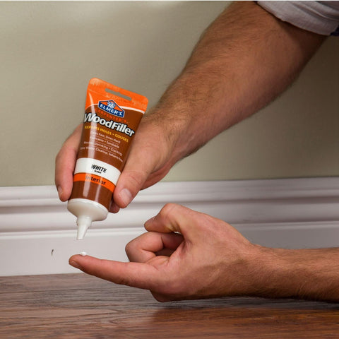 Elmer's E855 Carpenter's Wood Filler, 3.25-Ounce Tube, White -10 Pack