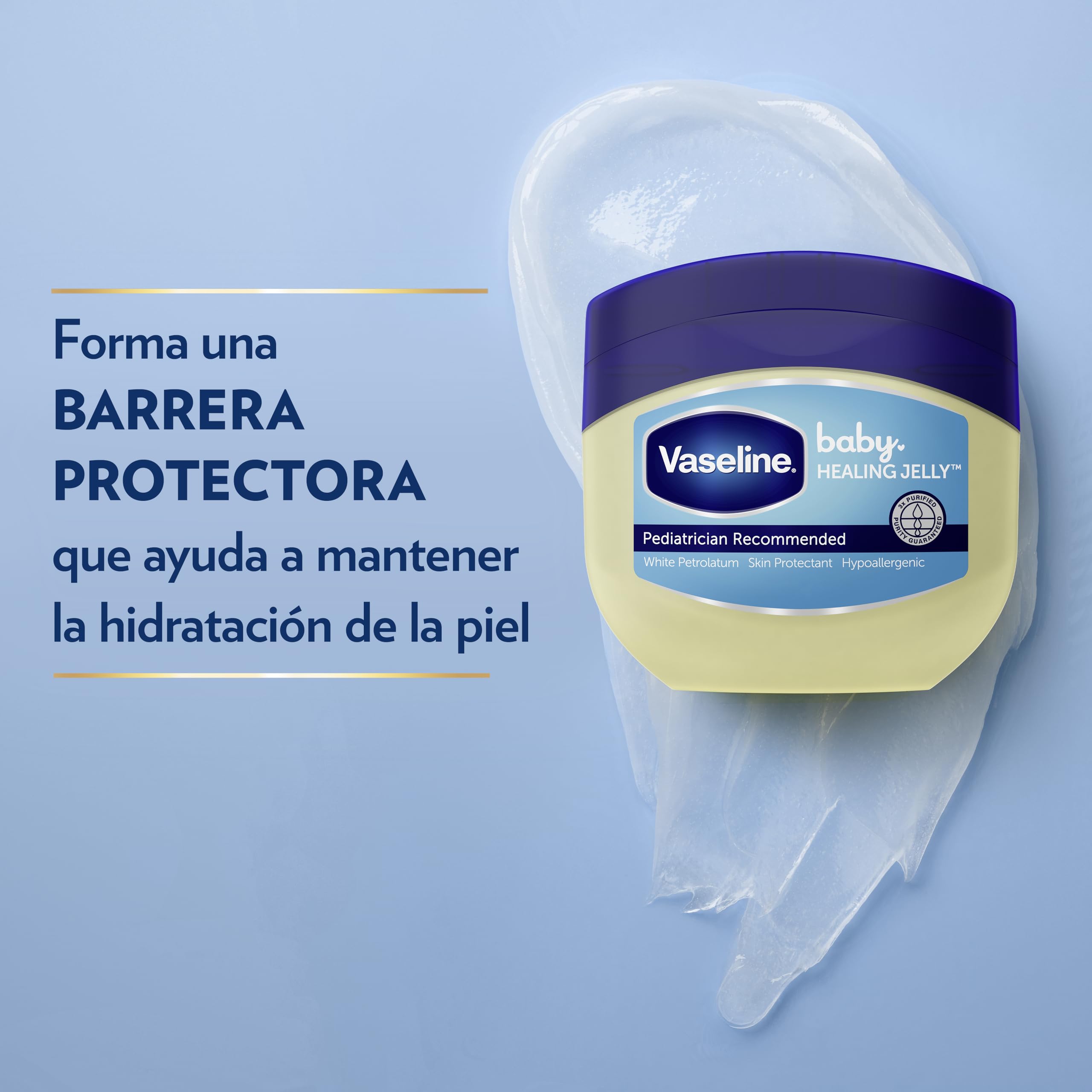 Vaseline Unscented Petroleum Jelly 50ml - Whole Body Moisturizer for Dry Skin, 1.69oz