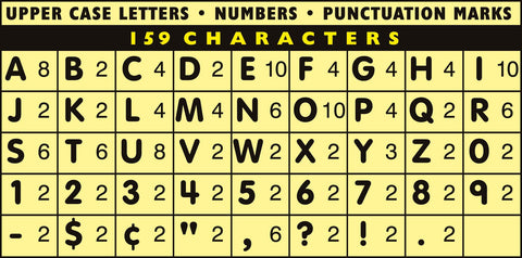 Pacon Self-Adhesive Letters, Black Dazzle, Puffy Font, 2", 159 Characters