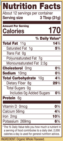 Bob's Red Mill Organic Whole Flaxseeds - 13 oz (Pack of 1), Gluten Free, Raw, Non GMO, Sproutable, Keto Friendly, Paleo